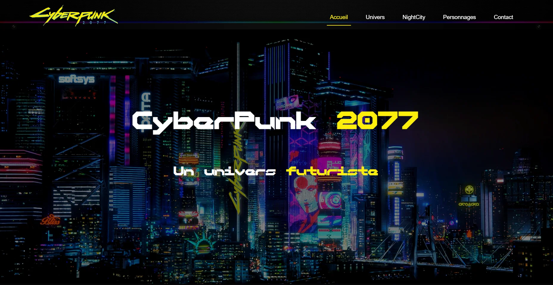 Site Web CyberPunk 2077